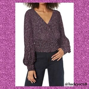 Parker NWOT Purple Matilde Long Sleeve Silk Blouse Sz S